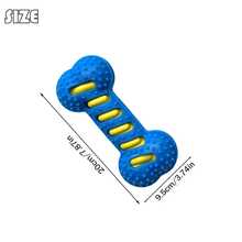 Interactive Talking Dog Chew Toy, Rubber Bone-Shaped Toy With Cute Cartoon Patterns, Multi-Color Options, Built-In Sound Device, Helps Clean Teeth, Relieve Teething Discomfort, Prevent Oral Issues, Fresh Breath, Suitable For Solo Play, Chewing, Outdoor Activities, Daily Play And Training, Classic Pet Supplies - Multicolor - View 8