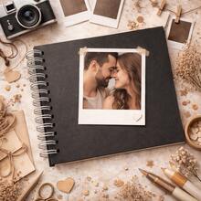 Scrapbook Photo Album  14.5x14.5 Cm – Creative Memory Book For Couples, Trips, Anniversaries And Special Moments – Various Colors Available, Premium Style, Ideal For Gifts, Storing Memories And Decorating With  Photos, Customizable, Compact, Modern And Elegant - 粉紅色的 - 查看 3