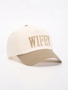 1 pieza Gorra de béisbol con bloqueo de color bordada "WIFEY", gorra casual ajustable con protección solar adecuada para primavera/otoño, viajes, playa, vacaciones, estilo Y2K para hombres, verano, vacaciones, festival - gorra de beisbol - Ver 32