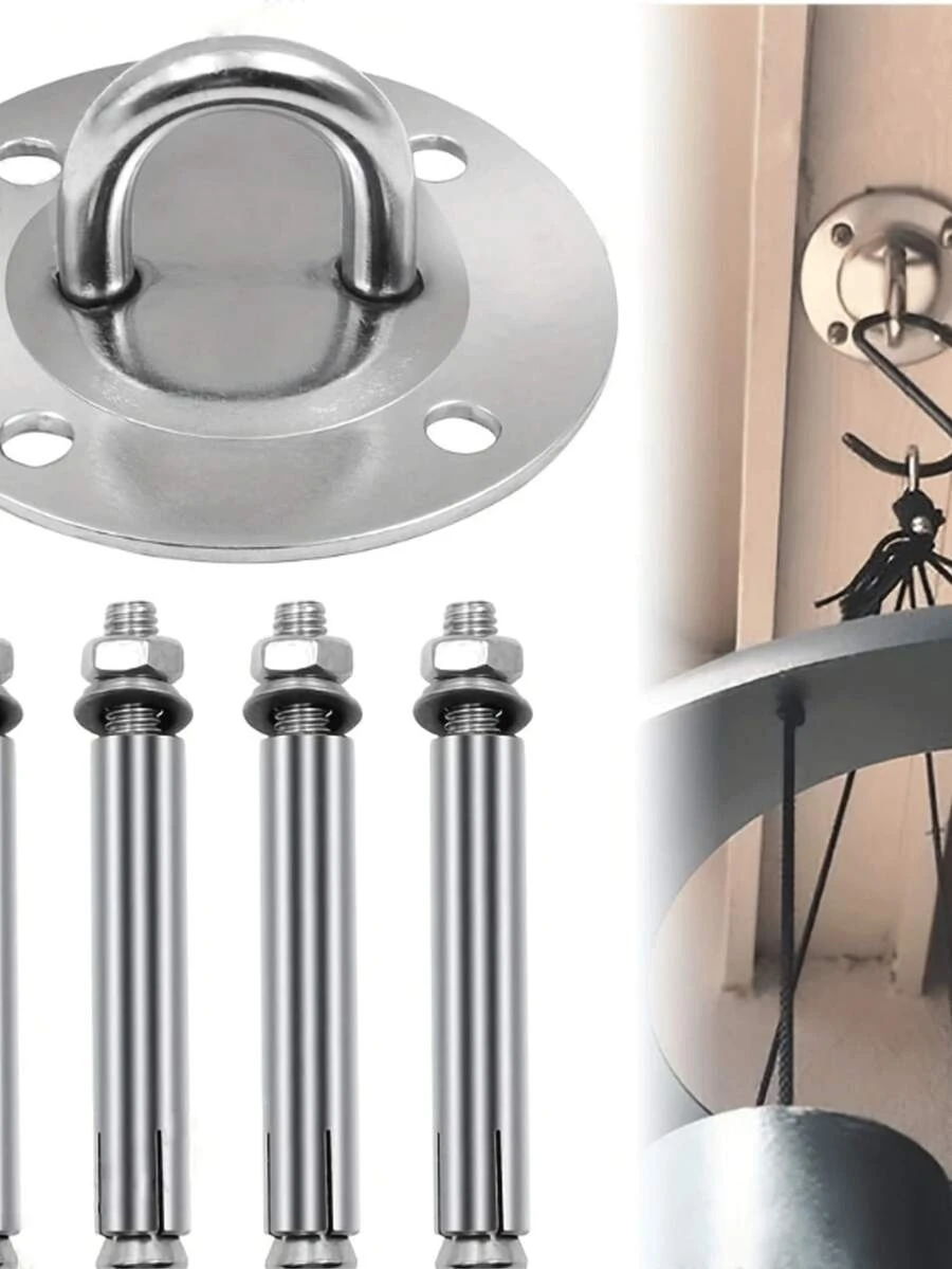 5 món phụ kiện treo bằng thép không gỉ dùng ngoài trời để câu cá, tập yoga trên không, và tập thể dục với bao cát. - A - Xem 1