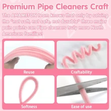 [Edição Limitada] 807 peças Conjunto de Hastes de Limpeza de Tubo de Grande Capacidade Rosa - Linha Floral Suave de 6 Cores em - Buquê do Dia das Mães, Buquê de Casamento, Fabricação de Joias, Acessórios para Cabelo, Decoração de Festa, Decoração Doméstica - Alta Qualidade, Sem Diferença de Cor - Conjunto de 823 peças - Visão 7