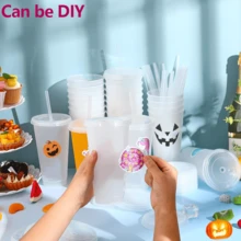 24 Pack Tumbler With Straw And Lid Bulk Cups For Gifts Water Bottle Iced Coffee Travel Mug Cup Reusable Plastic Tumblers For Party Birthdays 24oz - Pink 24pc - View 10