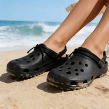 Dép bít mũi Miniso dành cho nam và nữ, dép xăng đan mùa hè, đế dày, chống trượt, thoáng khí, dép lê trong nhà, đế EVA mềm, khô thoáng, đế xuồng, dép đi vườn, dép đi biển, dép đi trong nhà. - Nhiều màu - Xem 6