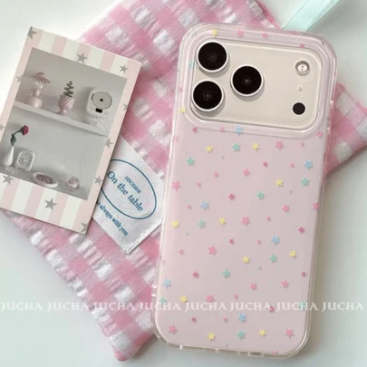 SANRIO Ốp điện thoại thiết kế ngôi sao Dopamine dễ thương, thời trang và tươi mới, họa tiết ngôi sao tương phản nhiều màu sắc, chất liệu chống nước và chống sốc, tương thích với Apple Series 17, 11/12/12 Pro, 13/14/15, 13 Pro/14 Pro/15 Pro, 12 Pro Max/13 Pro Max/14 Pro Max/15 Pro Max, 16, 16 Pro, 16 Pro Max, 17, 17 Pro, 17 Pro Max