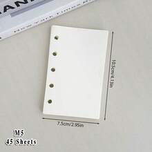 Giấy thay thế và túi đựng M5, 45 tờ giấy kẻ ô/kẻ dòng/trắng/giấy kraft, 10 túi đựng tài liệu bằng nhựa PP. - Giấy thay thế - Xem 12