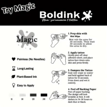 Bộ 2 hình xăm tạm thời Boldink nhỏ hình thảo mộc ngọt ngào, hình xăm nghệ thuật cơ thể chống thấm nước, giữ được 1-2 tuần, hình xăm nước ép trái cây, trang trí cơ thể lý tưởng cho mùa thu/đông, quà tặng Ngày Valentine được yêu thích dành cho các cô gái, món đồ không thể thiếu cho những người dẫn đầu xu hướng. - màu đen - Xem 4