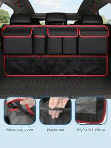 Multi-Functional Car Seat Back Storage Bag, Multi-Pocket Hanging Organizer, Durable Polyester Material, Suitable For Sedan, SUV And Truck, No Installation Required, Space-Saving Backseat And Trunk Organizer - Storage Hanging Bag - View 5