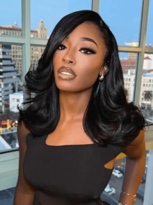 250% Density 13x6 Lace Front Wigs Human Hair Pre Plucked 250% Density 13x4 Body Wave HD Lace Front Wigs Human Hair HD Transparent Frontal Glueless Wigs Human Hair With Baby Hair For Women 8Inch-42Inch - Natural Black - 查看 5