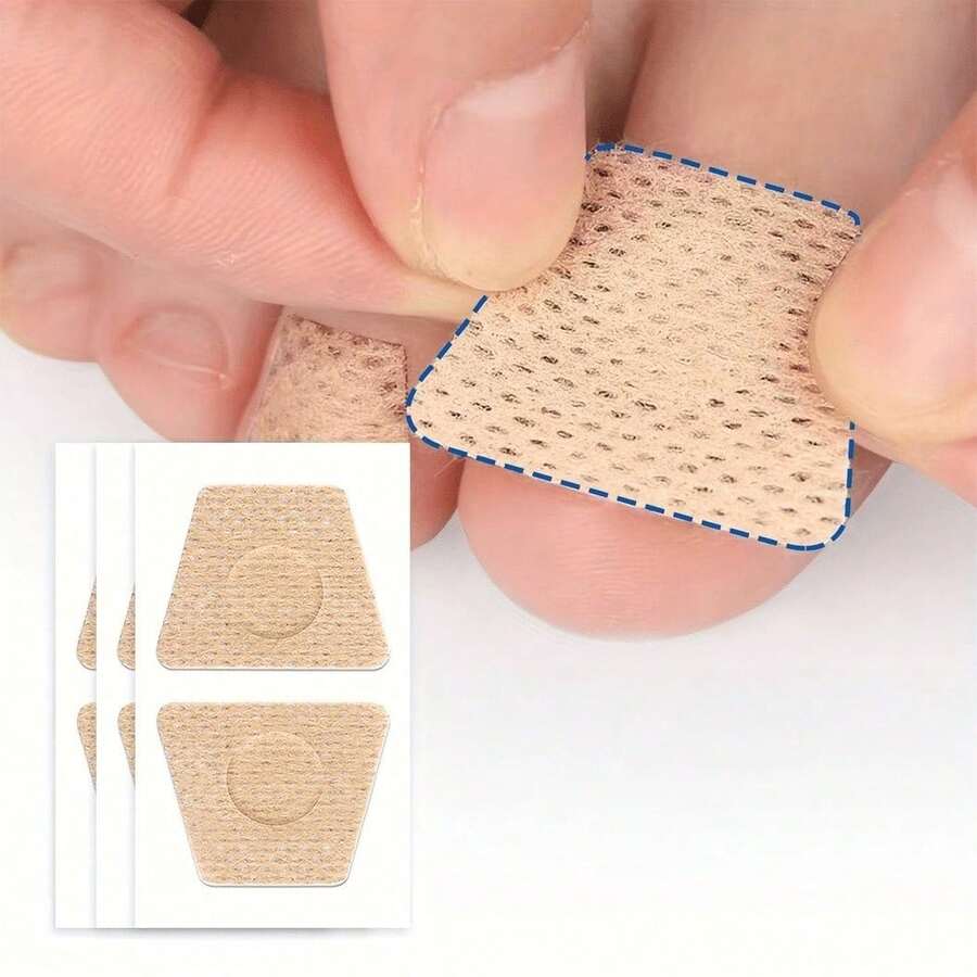 32pcs Toenail Care Tape,Containing Salicylic Acid, Tea Tree Oil, And Calendula Oil Thick Nail Protection, Double-Layer Design Of Adhesive Tape Nail Protection And Appearance - One Size Fits All - View 1