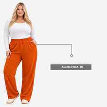 Plus Size Thick Fleece Sweatpants – Comfort And Style For Winter - 紅陶 - 查看 2