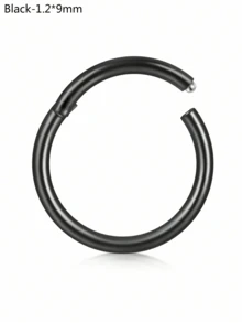 CIZME 1 chiếc/bộ Khuyên mũi gập ít gây dị ứng, cỡ 20G 18G 16G 14G, trang sức vách ngăn mũi bằng thép không gỉ, khuyên mũi dạng khớp nối, khuyên môi, khuyên sụn tai. - khóa - Xem 21