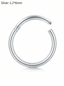 CIZME 1 chiếc/bộ Khuyên mũi gập ít gây dị ứng, cỡ 20G 18G 16G 14G, trang sức vách ngăn mũi bằng thép không gỉ, khuyên mũi dạng khớp nối, khuyên môi, khuyên sụn tai. - khóa - Xem 75