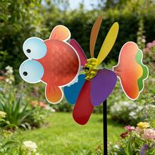 1pc Ground Spinner, 3D Animal Windmill, Colorful Weathervane, Mini Wind Spinner, Suitable For Adult Garden, Flower Pot, Yard Decor - Colorful Windmills - View 7