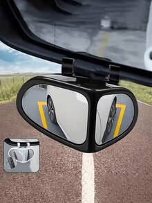 1pc/1set High-Definition Blind Spot Rearview Mirrors, Suitable For Vehicles -360 ° Adjustable, Providing Wide-Angle View For Front And Rear Wheels, Using Ultra Transparent Glass, Very Suitable For Trucks, Suvs, And Sedans, Ensuring Driving. - Multicolor - View 5