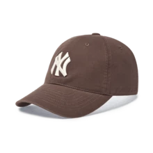 MLB Mũ lưỡi trai unisex cổ điển với logo lớn, chất liệu mềm mại, mã sản phẩm 3ACP6601N. - Nâu - 50BRS - Xem 7