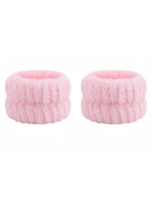 1 pieza Diadema facial / 2 piezas Muñequeras faciales / 3 sets Diademas para el cuidado de la piel de mujeres/niñas, diademas para maquillaje, diademas faciales, diademas para el cuidado de la piel con lazo, diademas para baño de burbujas, set de accesorios para el cabello con muñequeras - Multicolor - Ver 11
