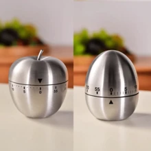 1pc Mechanical Kitchen Timer, Egg-Shaped 60-Minute Countdown, No Power Needed, Baking & Cooking Reminder, Suitable For Students, Helpful Kitchen Assistant, Can Be A Mother's Day Gift For Mom - Multicolor - View 8