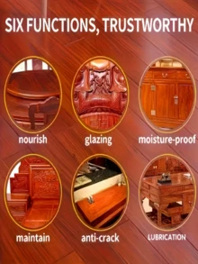 300ml Wood Furniture Cleaner & Conditioner Oil, Polishes, Restores Shine, Removes Scratches, High-Grade Wood Care Oil Suitable For Floors, Furniture, Tables And Other Wood Surfaces, Also Great As A Gift For Occasions Like Valentine's Day, Mother's Day, Parties, Alternative To Particleboard, Wood Stain, Furniture, Wooden Doors - 液體 - 查看 7