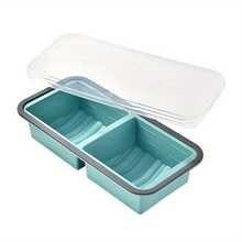 This Food Storage Container Has A Lid And Multiple Compartments, Making It Suitable For Meal Preparation, Refrigerator Organization, Office Use, And Travel. - 查看 11