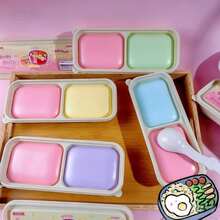 1 pieza Exquisita nueva caja de bento suave y de rebote lento de dos tonos, textura suave y delicada, juguete sensorial, adecuado como regalo de vacaciones, cumpleaños, Eid o artículo promocional - Multicolor - Ver 8