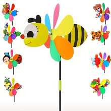 1pc Ground Spinner, 3D Animal Windmill, Colorful Weathervane, Mini Wind Spinner, Suitable For Adult Garden, Flower Pot, Yard Decor - Colorful Windmills - View 1