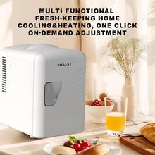 SOKANY 21024 Car Mini Fridge Portable Cooler/Warmer Box, 4L Capacity, Cooling 5℃/Heating 50℃, Dual Use For Car/Home/Office/Dorm, Ideal Gift For Friends - White - View 3