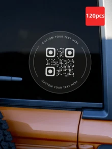 1/60/120 pièces Étiquettes personnalisées - Autocollants avec texte et code QR personnalisables. Fabriqués en matériau PVC, imperméables et résistants à l'huile, disponibles en plusieurs tailles et finitions de surface. Ces étiquettes polyvalentes peuvent être utilisées pour ajouter des codes QR aux invitations, fournir un accès à un album photo numérique sur les cadeaux de mariage, ou comme identifiants d'organisation pour les boîtes de rangement. - Multicolore 1 - Voir 32
