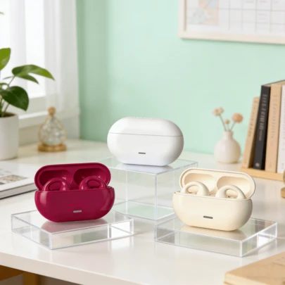 TWS蓝牙耳机5.3无线气导耳机夹耳式音乐降噪高清通话运动游戏耳机