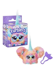 Hasbro Furby Furblets Bub-Lee 迷你朋友，45 种以上音效和音乐，只会说 Furbish 语，电子毛绒玩具，粉色和白色，返校礼物，适合 6 岁及以上儿童 - 彩色 - 查看 29