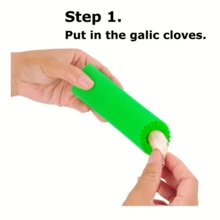 1 dụng cụ bóc vỏ tỏi, dụng cụ tách vỏ tỏi bằng silicon, dụng cụ ép tỏi thủ công, dụng cụ loại bỏ vỏ tỏi, dụng cụ nhà bếp - Nhiều màu - Xem 2