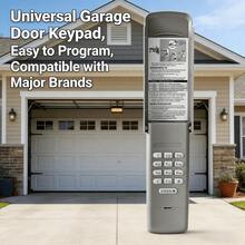 This Universal Garage Door Opener Keypad Boasts Top-Notch Performance And Reliability. Durable And Long-Lasting, It Eliminates The Need For Frequent Battery Replacements, Making It Ideal For Busy Families. - White - View 2