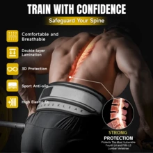 MANUEKLEAR 2-In-1 Weightlifting Belt & Dip Belt With 36.7 IN Rope, Double-Layer Weight Lifting Belts, Powerlifting Gym Weighted Belt For Pull Up Squat - Grey - View 6