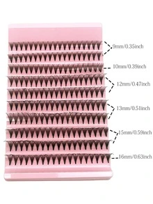 ‌Ultra-Soft & Root-Fixed Blooming Effect False Lashes High-Volume Fluffy Western-Style Multi-Layered Pattern, One-Piece Full Strip Design, Hand-Tied Invisible Band Detail, Natural Volume & Lengthening Effect, Premium False Eyelashes For Beauty Salons, Bridal Makeup, Or Daily Wear - View 6