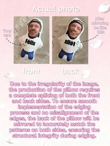 Personalized Face Pillow, Purple Skirt, Customized Body Pillow, Personalized And Fun. Suitable For Father's Day, Mother's Day, Halloween, Christmas, Christmas Eve, Valentine's Day, Birthday, Personalized Day, Soldier's Day, Thanksgiving, Easter, April Fool's Day, Carnival, Festival, And National Day. - Cloak - View 7