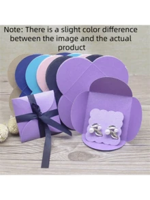 20pcs Simple Solid Color Jewelry Gift Packaging Boxes For Necklace And Other Accessories - Necklace and Earrings Packaging Box/20PC - View 2