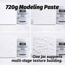 720g Thick Modeling Paste – Texture Gel For Canvas Painting, 3D Art & DIY Projects - Specification - View 2