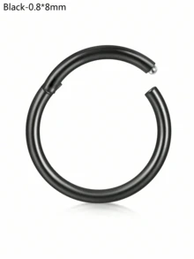 CIZME 1 chiếc/bộ Khuyên mũi gập ít gây dị ứng, cỡ 20G 18G 16G 14G, trang sức vách ngăn mũi bằng thép không gỉ, khuyên mũi dạng khớp nối, khuyên môi, khuyên sụn tai. - khóa - Xem 12