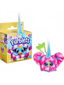 Hasbro Furby Furblets Bub-Lee 迷你朋友，45 种以上音效和音乐，只会说 Furbish 语，电子毛绒玩具，粉色和白色，返校礼物，适合 6 岁及以上儿童 - 彩色 - 查看 38