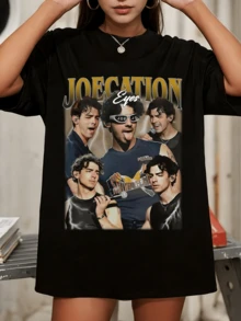 Vintage Joe Jonas 90s Retro Music Fan By Jonas Brothers Classic T-Shirt - Black - View 1
