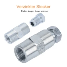 10M Bremsleitung Bremsrohr Stahl Ø 4,75mm + 20 Verschraubungen + 10 Verbinder - 10 Meter langer 3/16-Zoll-Bremsschlauch aus Kupfer-Nickel - Übersicht 9