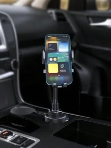 Flexible Hose Car Cup Holder Phone Mount – Universal Shockproof Design, 360° Rotating Core, Durable Plastic And Metal Structure, Fits Smartphones, GPS, And Tablets, Easy To Install In Any Vehicle, Universal Phone Mount - Phone Stand - View 4