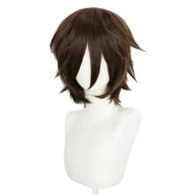 Wig Unisex Medium-Short 12 Inci, Terbuat dari Serat Sintetis Tahan Panas, Cocok untuk Cosplay, Pemakaian Sehari-hari, Foto Pesta, Tersedia dalam Berbagai Warna - MultiWarna - View 33