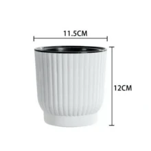 1 chậu cây tự tưới màu trắng dành cho cây trồng trong nhà, phù hợp với mọi loại cây cảnh, hoa, hoa violet châu Phi, lý tưởng để trang trí phòng, nhà cửa, phòng ngủ và sân vườn. - A - Xem 10