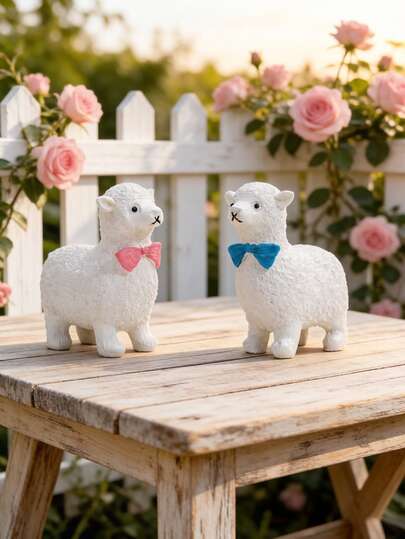 Cartoon Sheep Resin Crafts - Cute Desktop Decor&Best Friend Gift Cute And Fun Lamb Resin Ornaments - Small Decorations For Living Room, Bedroom, And Desktop