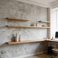 1 Cuộn Giấy Dán Tường Vân Xi Măng Công Nghiệp, Chống Thấm Nước, Có Thể Tháo Rời, Dùng Cho Phòng Khách, Phòng Ngủ, 880*45cm/346*17inch - A - Xem 3