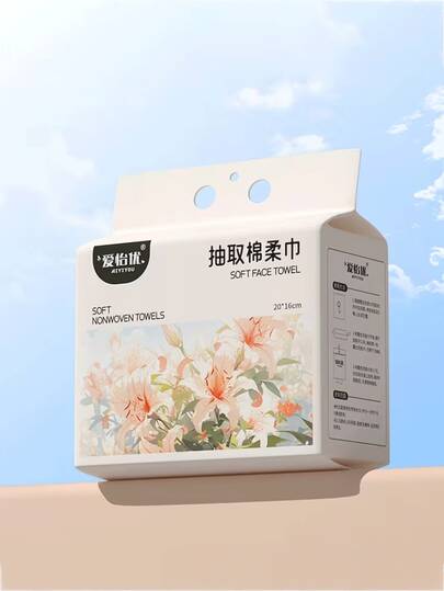 120pcs Hanging Disposable Face Wipes | 8x6 Inch Thick & Super Soft Double-Sided Texture | Sensitive Skin Makeup Remover & Cleansing | Super Absorbent Wet & Dry Use | Seems To Be A Great Product