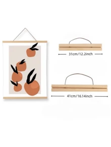 1pc 2D Flat Design Style, Each Product Comes With A Pine Wood Frame, Designed Specifically For Poster Display. The Product Includes Clips And Magnetic Devices For Securing Scrolls. It Is Lightweight And Available In Two Sizes, Suitable For Displaying Posters, Photos, Maps, And Various Images. - Drawing Pad - View 4
