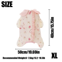 Roupa de Estimação com Estampa Fofa de Urso: Roupa de Estimação Confortável com Gola Peter Pan Feita de Tecido Macio, Ideal para Páscoa, Uso Diário e Presentes de Aniversário, Escolha Perfeita para Vestuário de Estimação - Rosa chiclete - Visão 10