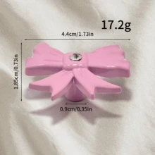 5 piezas Tiradores modernos y creativos para gabinetes y cajones con lazo de strass - Rosa Pálido - Ver 2
