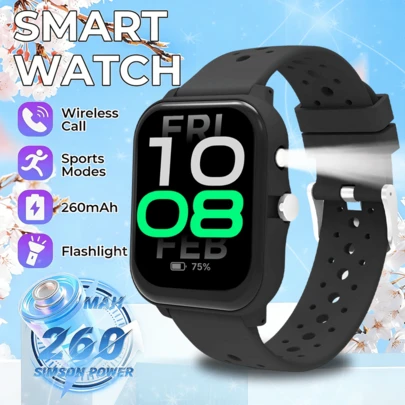 ERUN 您将收到这款不锈钢表带智能手表，其功能包括拨打和接听电话、无线通信和消息同步、健身追踪、1.83 英寸全触控高清显示屏以及 100 多种运动模式。